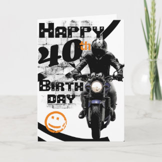 Moto 'Anniversaire 40th Toujours La Carte It