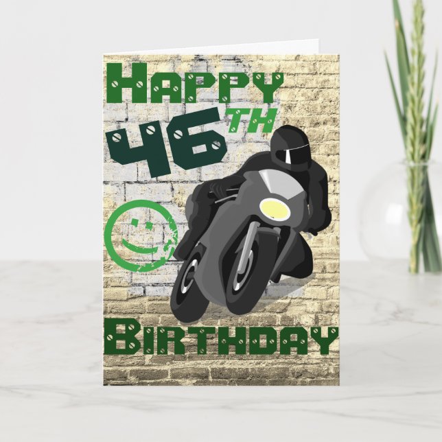 Moto 'Anniversaire 46th Toujours La Carte It (Devant)