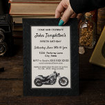 Moto Anniversaire Fête Hommes Invitations<br><div class="desc">Ces invitations sont une façon d'invitation vos invités à une fête d'anniversaire célébrant l'homme qui aime monter sa moto. Les invitations sont recto verso,  le verso incluant toutes les infos de la fête. Customisez ces invitations pour répondre à vos besoins.</div>