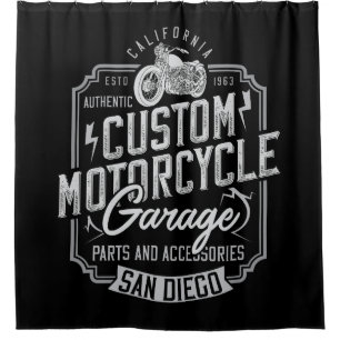 Moto Décor Maison Douche Rideau