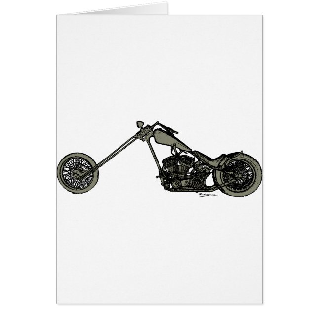 Moto faite sur commande grise (Devant)