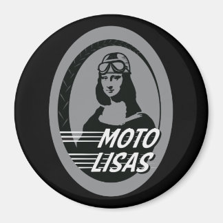 Moto Lisas Arrondi Magnet (différentes tailles dis