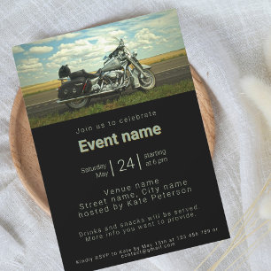 Moto moto événement thématique Invitation