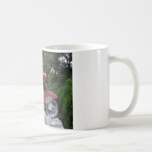 Moto rétro classique Mug blanc