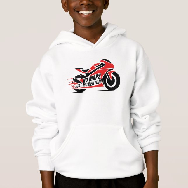 Moto Sport Rouge Noir  (Devant)