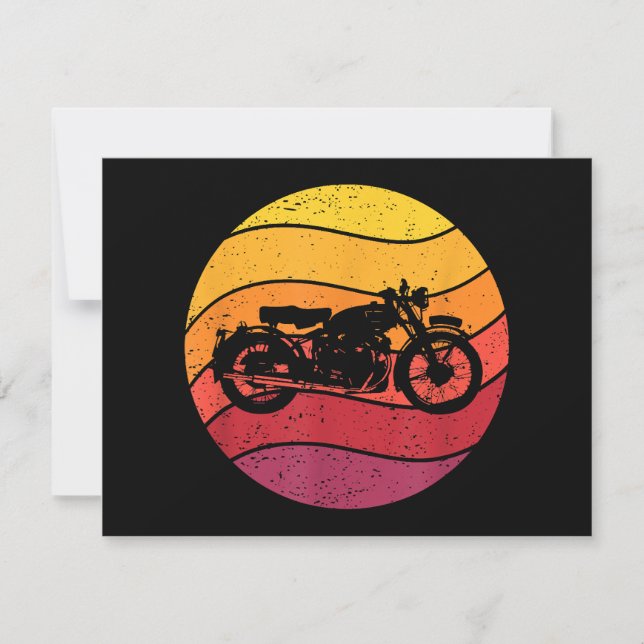 Moto style rétro Vintage (Devant)