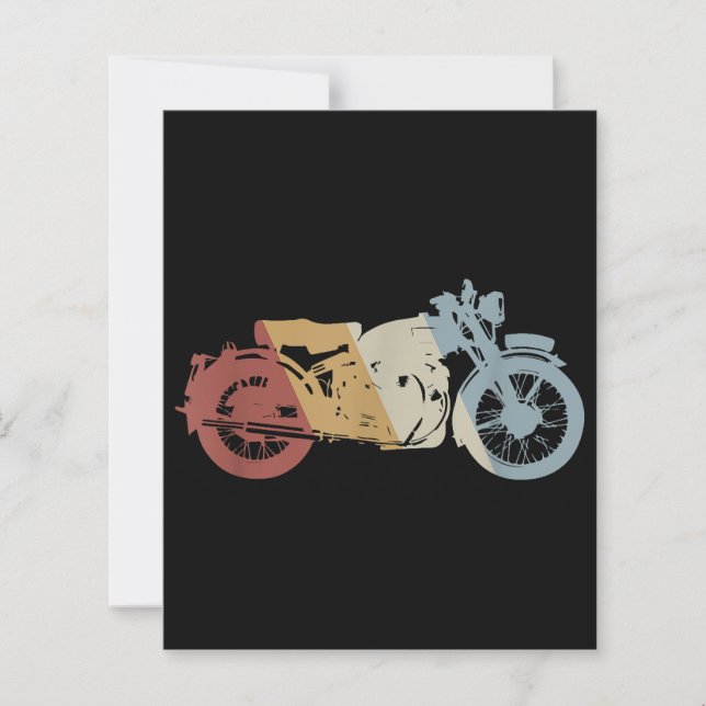 Moto style rétro Vintage (Devant)