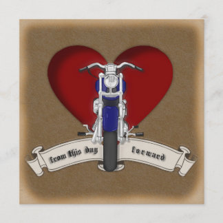 Moto style tatouage et Faire-part de mariage de co