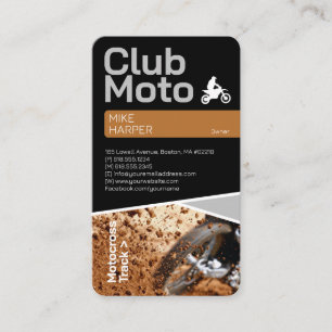 Motocross   Carte de visite motocycliste