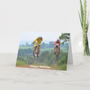 Anniversaire Motocross Invitations Faire Part Cartes Zazzle