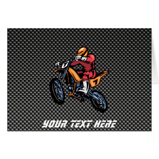 Motocross de fibre de carbone de Faux (Devant horizontal)