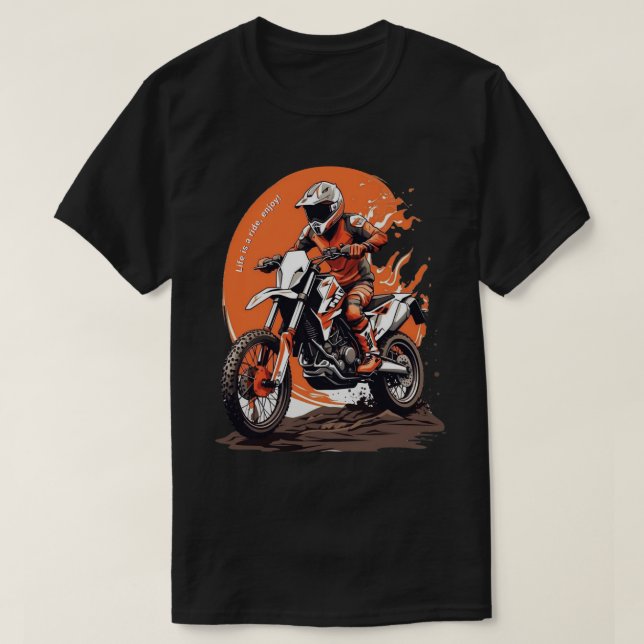 motocross design, veste de terre T-shirt (Design devant)