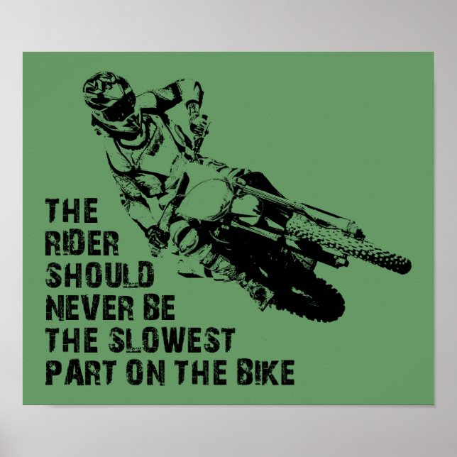 Motocross Motocross Poster Signer Funny (Devant)