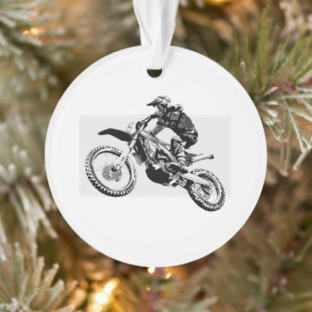 Motocross Racer Design Ornement (Arbre)