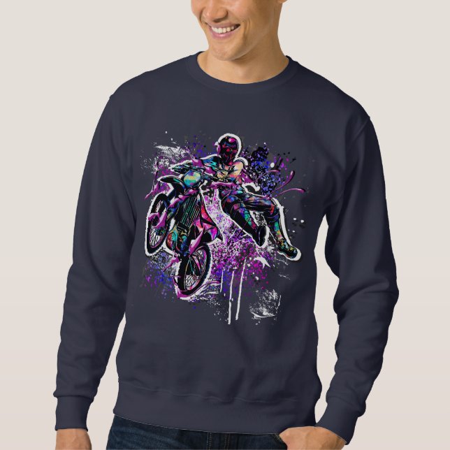 Motocross rétro - Sweatshirt Motocross MX (Devant)
