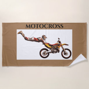 MOTOCROSS serviette de plage.