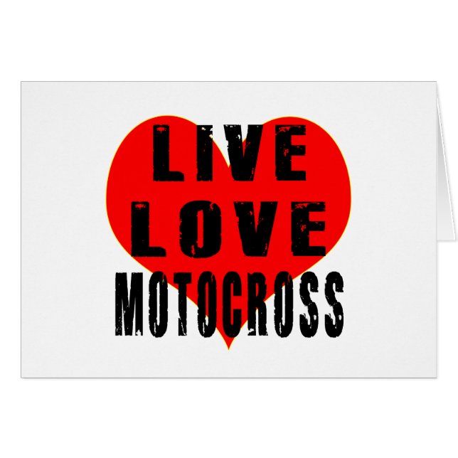 Motocross vivant d'amour (Devant horizontal)