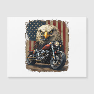 Motocyclette Drapeau USA Rétro Biker Chopper