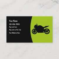 Motocyclisme Motocycliste Cartes de visite mécanic
