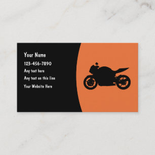 Motocyclisme Motocycliste Cartes de visite mécanic