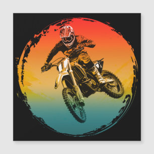 motocycliste de moto cross vintage moto