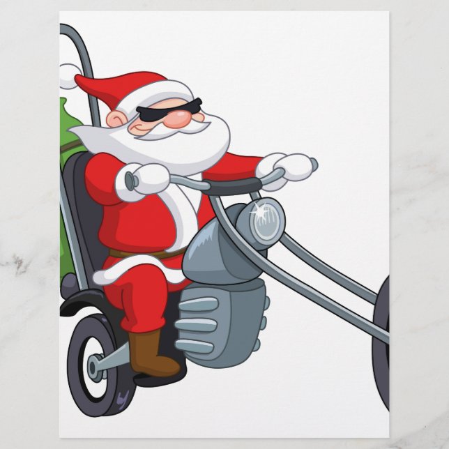 motocycliste santa claus (Devant)