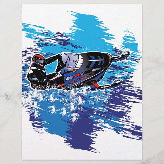 Motoneige graphique (Devant)