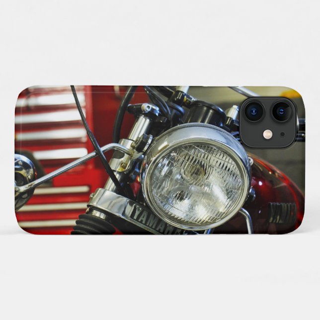 Motorbike Motorcycle Biker Rider iPhone 11 Coque (Dos (Horizontal))