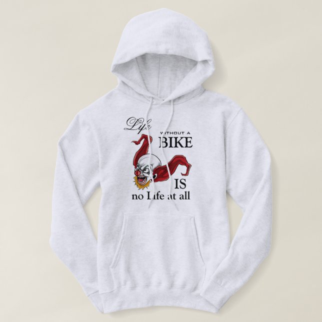 Motorcycle Clown Sweat - shirt à capuche Sweatshir (Design devant)
