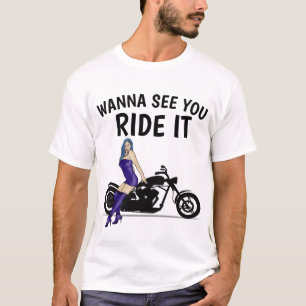 MOTORCYCLE 'WANNA VOUS VOYEZ LE MONTER' T-shirts