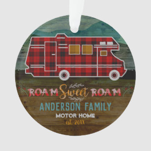 Motorhome rv Camper Travel Van Rustic Personalized