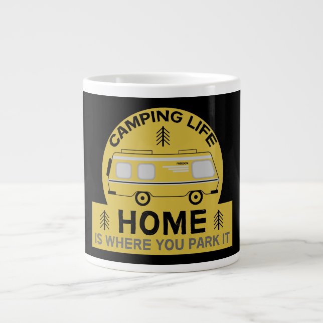 Motorhome | RV Motorhome | Camping Life Latte Mug (Devant)