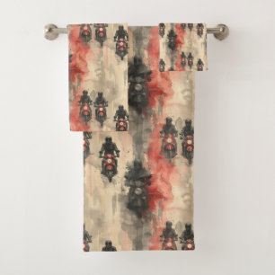 Motos aquarelle, motards, course, motocycli