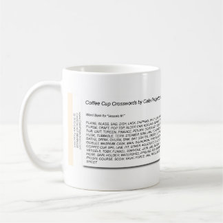 Mots croisé de tasse de café - navires #1