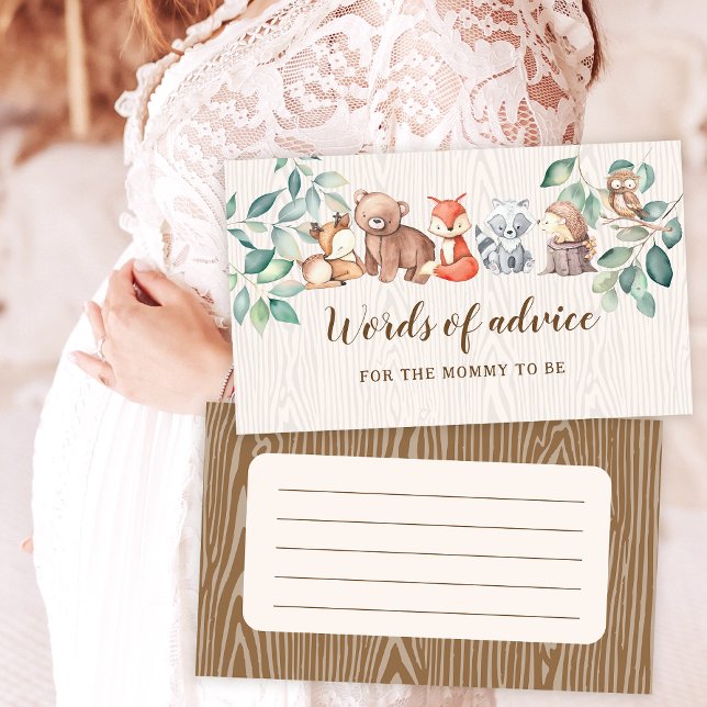 Mots de bois conseil cartes de douche pour bébé ga (Créateur téléchargé)