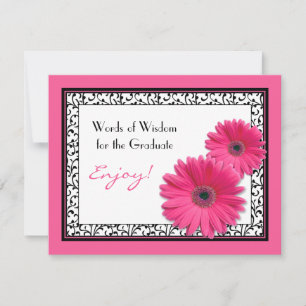 Mots de conseil pour les cartes de diplômés