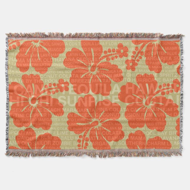 Mots d'été Cocktails et couvertures Hibiscus (Devant)