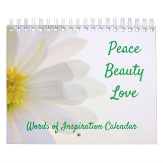 Mots d'inspiration Calendrier de la nature