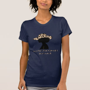 Mots du t-shirt d'affirmation avec imprimé de guép