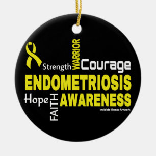 Mots...Endometriose Ornement céramique