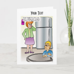 Mots Mauvais Carte de voeux pliée