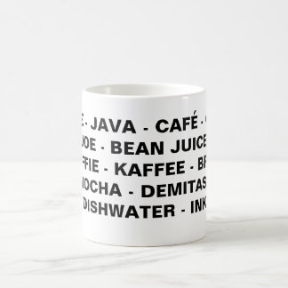 Mots pour la tasse de café