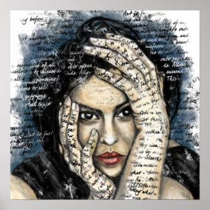 Mots Questions Pensées Poster Imprimer - Peinture