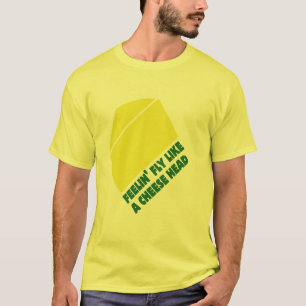mouche comme un T-shirt de tête de fromage