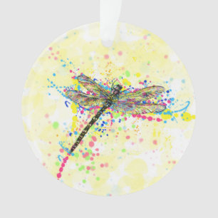 Mouche dragonfly à l'aquarelle tendance mignonne