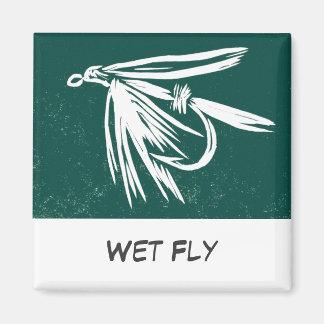 "Mouche mouillée" FlyFishing Magnet d'art