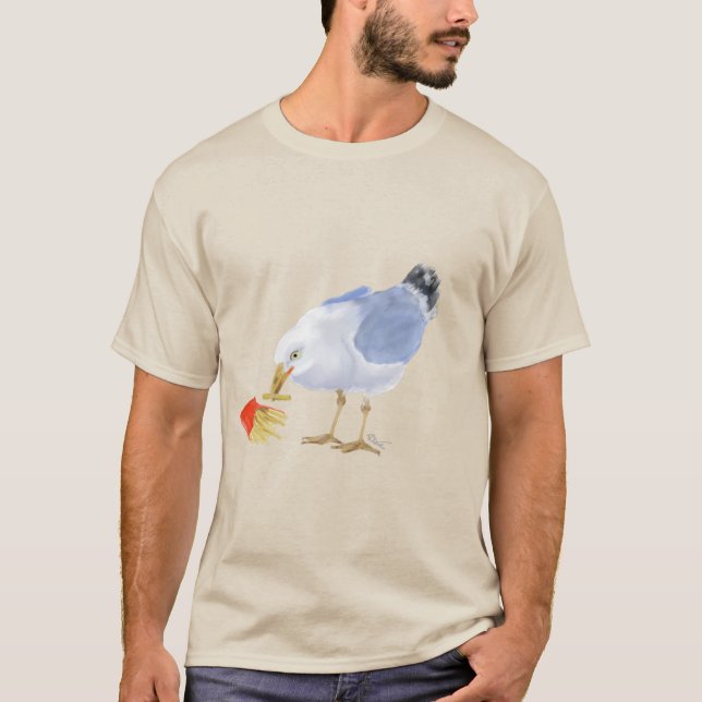 Mouette avec t-shirt frites (Devant)
