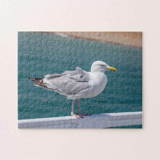 Mouette sur le puzzle des rails (Horizontal)
