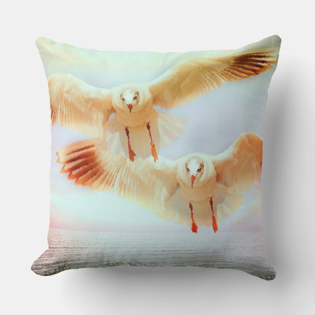 Mouettes 1 Coussin (Recto)