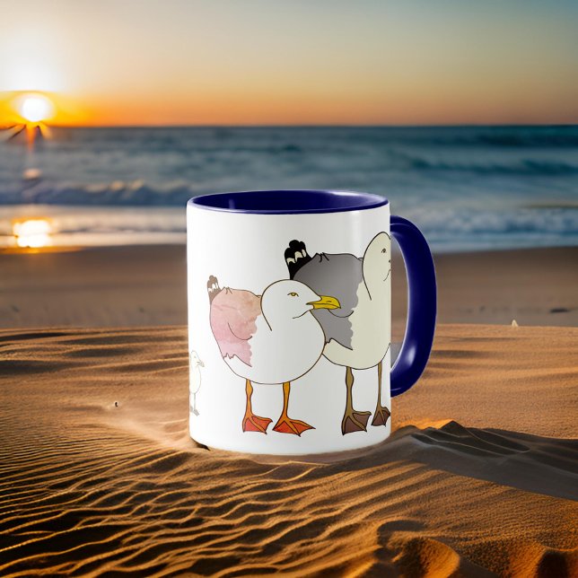 Mouettes de plage Mug (Créateur téléchargé)